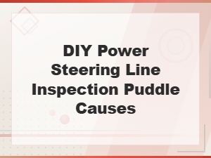 Diy Power Steering Line Inspection: Finding and Fixing Puddle Causes