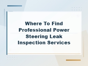 Professional Power Steering Leak Inspection Services Near You