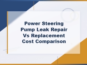 Power Steering Pump Leak: Repair vs Replacement Costs